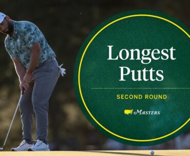 The Longest Putts From The 2024 Second Round | The Masters