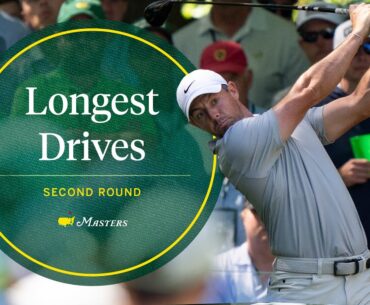 The Longest Drives From the 2024 Second Round | The Masters