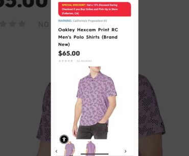 Motorhelmets Store Sale Oakley Hexcam Print RC Men's Polo Shirts #shorts #youtubeshorts #losangeles
