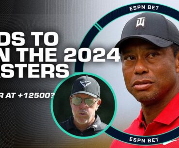 Phil Mickelson at +17500 to win the Masters but Tiger Woods at +12500? 🤔 'The Caddie' joins 👀
