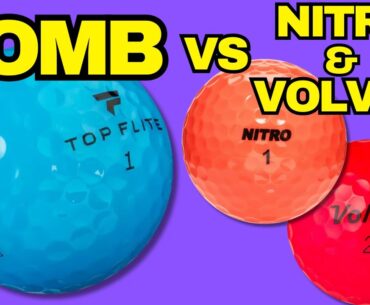 Ultimate Golf Ball Test: NITRO & VOLVIK vs BOMB!