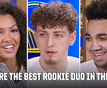 Asking GSW rookies about NBA Play-In, All-Rookie list, playing with Steph, CP3 & more! | NBA Today