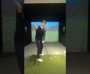 Fix your over swing in seconds‼️ #golfswing #golftips