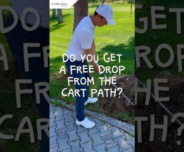 Golf Rules Tip | Cart Path #golf #rules #golfrules #rulesofgolf #golftips #golfswing  #golfer