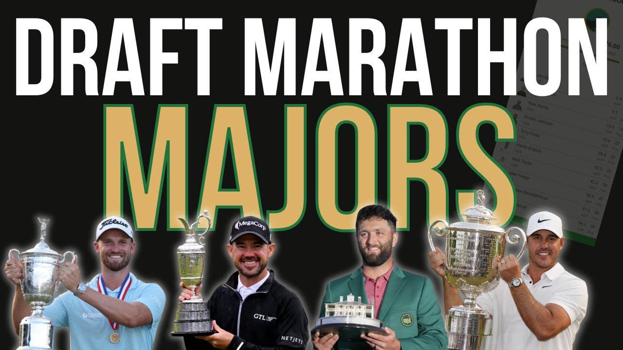 Major Championship Draft Marathon | Best Ball, Masters Pools, Underdog Strategy Major Championship Draft Marathon | Best Ball, Masters Pools, Underdog Strategy