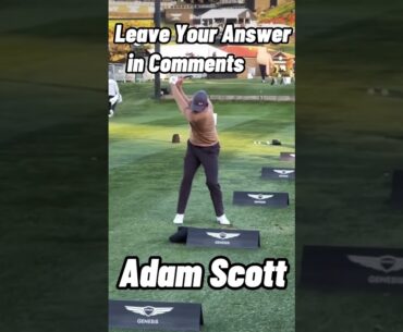 Adam Scott vs Justin Rose