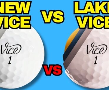 Cutting Open VICE Lake Ball vs New Golf Ball - What's Inside?