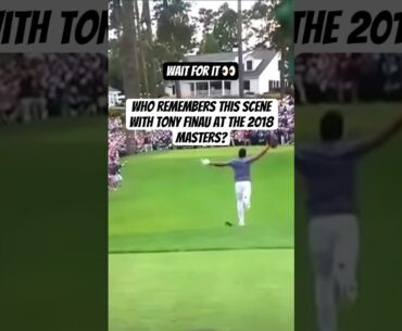 Tony Finau ANKLE SNAP (pushes it back HIMSELF)!!😬⛳️ #shorts #golf