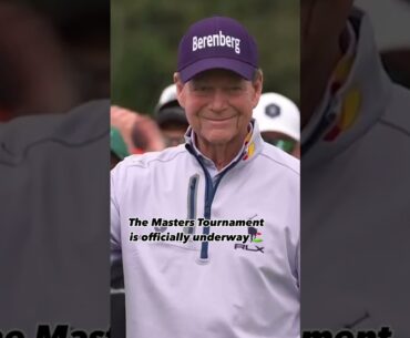 Gary Player, Jack Nicklaus, and Tom Watson hit their ceremonial opening tee shots at the Masters.