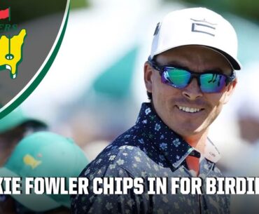 Rickie Fowler chips in for birdie on No. 12 | 2024 Masters