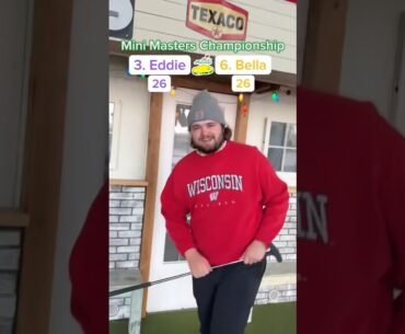 Mini Masters Championship Round 1 (Hole 12) | 3. Eddie vs 6. Bella #minigolf
