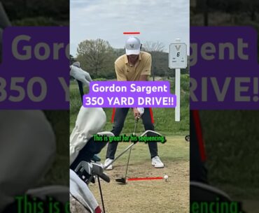 Gordon Sargent SLOW MO 190 MPH Ball Speed Driver Swing Analysis #slowmotiongolfswings #golf