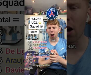 Building a €1.25 UCL Squad ⭐️ - Part 2 #shorts