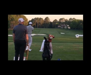 Watch Tiger Woods Hitting 50 Yard Sign Multiple Times #tigerwoods #golf