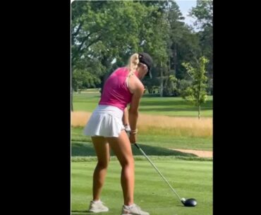 Golfing Lady