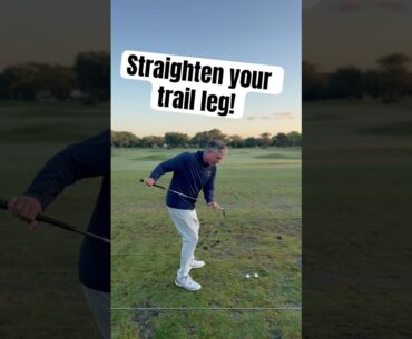 Straighten your trail leg in the backswing! https://www.jessfrankgolf.com/golf-news/