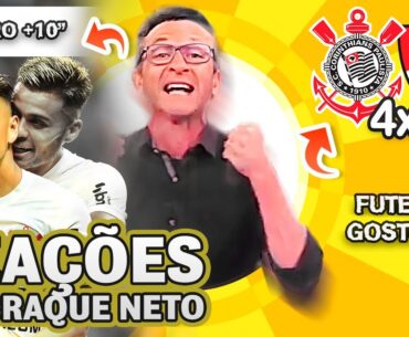 JOGADOR ILUMINADO!! OLHA COMO O CRAQUE NETO REAGIU A CORINTHIANS 4X0 NACIONAL PELA SULAMERICANA