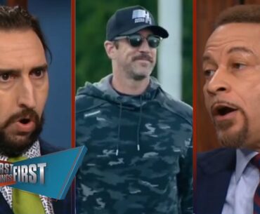 FIRST THINGS FIRST | Nick Wright reacts to shocking Aaron Rodgers news ahead of the 2024 draft