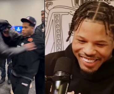 Gervonta Davis Reacts to Ryan Garcia SHOVING Devin Haney then getting PUNCHED: “WWE”