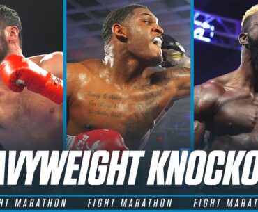Heavyweight Knockouts Leading Up To Anderson vs Merhy | FIGHT MARATHON