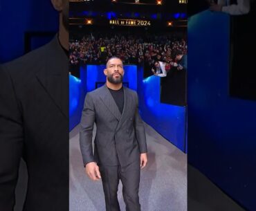 The Tribal Chief has arrived to #WWEHOF!