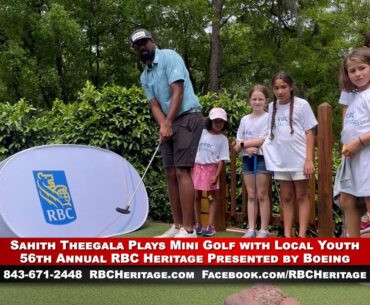WHHI NEWS | Sahith Theegala Plays Golf with Local Youth | RBC Heritage Presented by Boeing | WHHITV