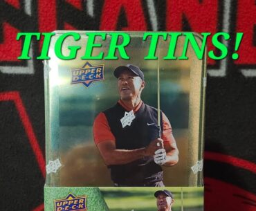 2023 UPPER DECK GOLF TIGER TIN REVIEW!