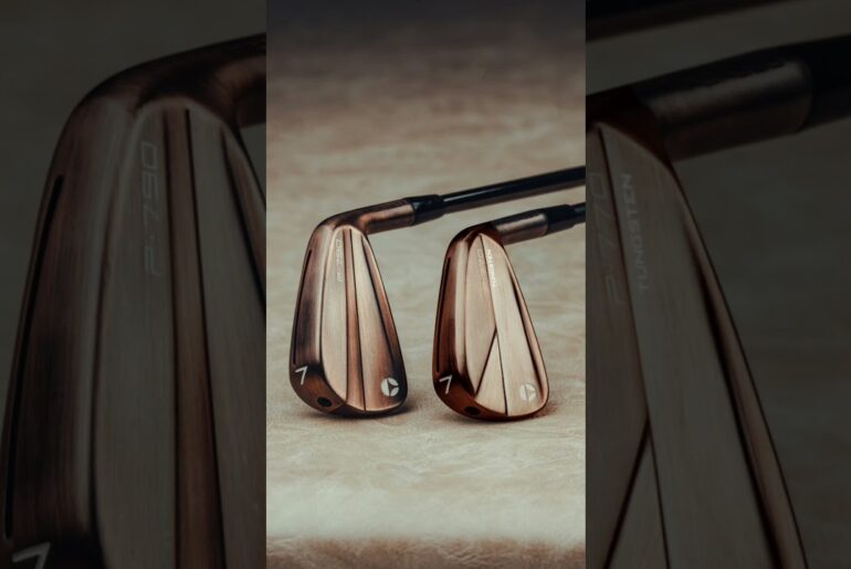 These copper-finish TaylorMade Golf irons are beautiful