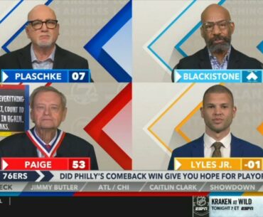 Around the Horn reacts to Joel Embiid and the 76ers complete thrilling 14-point comeback over Heat