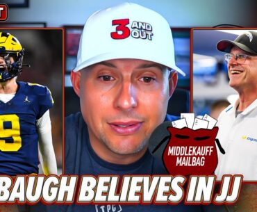 Jim Harbaugh's LOVE for J.J. McCarthy, NFL Draft QB with BIG potential, Rodgers vs. Brady | 3 & Out