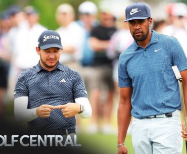 Tony Finau, Alejandro Tosti dispute over putt on Houston Open 4th | Golf Central | Golf Channel