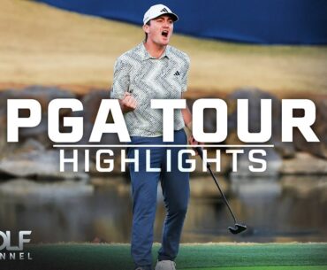 PGA Tour Highlights: 2024 American Express, Round 4 | Golf Channel