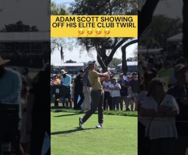 Does Adam Scott Have The Best Club Twirl In Golf?  #golfshorts #golf
