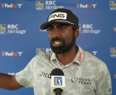 Sahith Theegala Saturday Falsh Interview 2024 RBC Heritage ©️ PGA Tour
