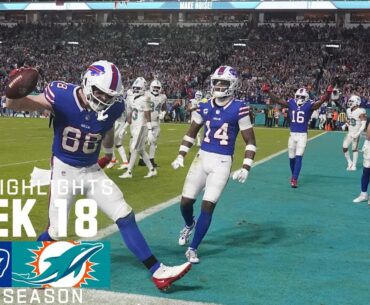 Buffalo Bills vs. Miami Dolphins | 2023 Week 18 Game Highlights