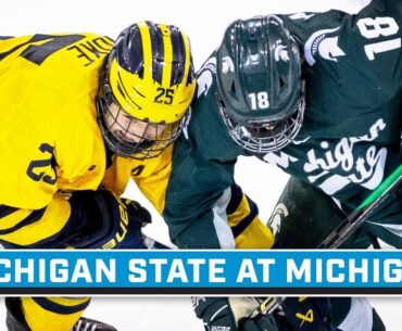 Michigan State at Michigan | Big Ten Hockey | 1/20/24 | B1G+ Encore