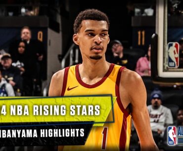 Victor Wembanyama's HIGHLIGHTS vs. Team Detlef in 2024 Rising Stars 🤩 | NBA on ESPN