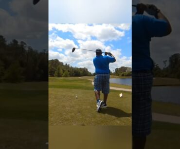 Finally recorded a Golf Hole .. An ugly swing can still play! ⛳️ 🏌🏾‍♂️