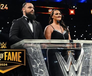 Taylor and Mika Rotunda pay respects to Bray Wyatt: 2024 WWE Hall of Fame highlights