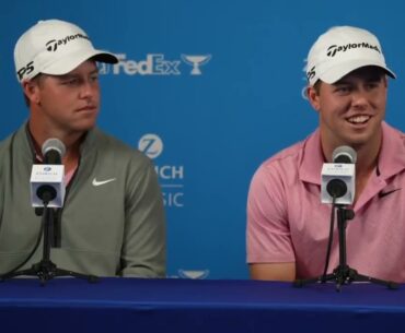 Pierceson and Parker Coody Twins Wednesday Conference 2024 Zurich Classic of New Orleans ©️ PGA Tour