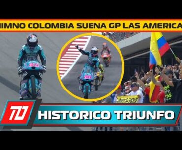 ¡TRIUNFO HISTORICO! EL COLOMBIANO DAVID ALONSO GANA EL GP DE LAS AMERICAS AUSTIN MOTO 3 IMPECABLE