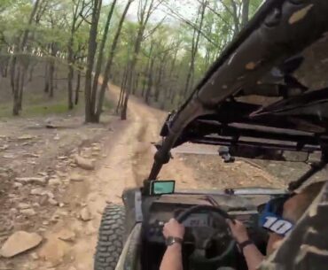 Kawasaki Teryx 1000. Ripping down Daniel, trail 390, Uwharrie NF OHV. 4-8-24
