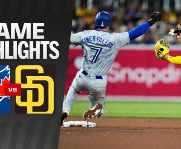 Blue Jays vs. Padres Game Highlights (4/20/24) | MLB Highlights