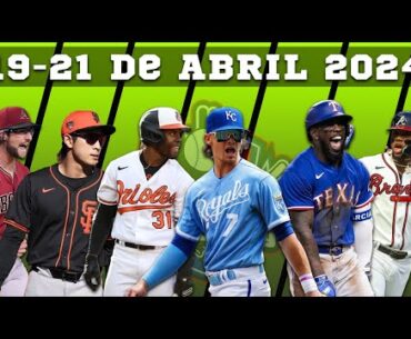 #MLB 19-21 de Abril 2024 | Conteo 3 y 2
