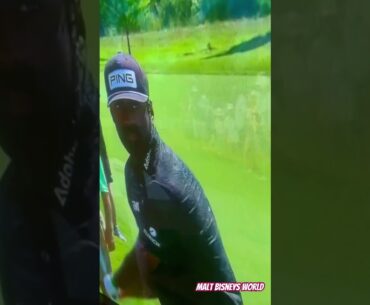 Sahith Theegala has to wait on random guy who decided to take a photo at the Zurich Classic