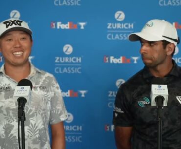 David Lipsky and Aaron Rai Friday Flash Interview 2024 Zurich Classic of New Orleans