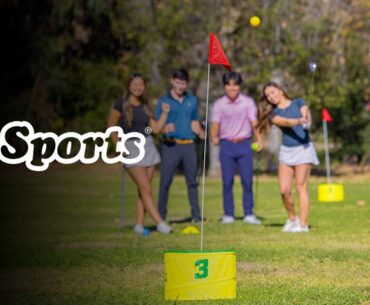 GoSports Yard Links Golf Game with Buckets, Tee Markers and Balls