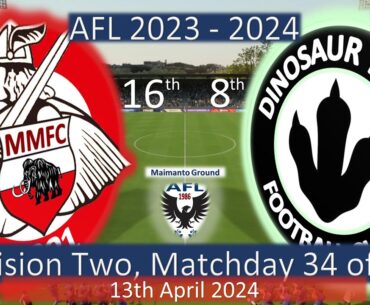 2023 - 2024 Division Two MD34, Milne Mammaths v Dinosaur Town