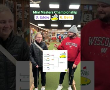 Mini Masters Championship Round 1 (Holes 1-2) | 3. Eddie vs 6. Bella #minigolf