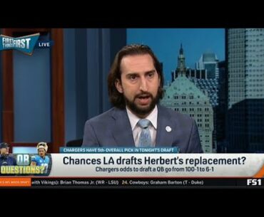 FIRST THINGS FIRST | Nick Wright SHOCKED, Chargers To Trade Justin Herbert And Draft JJ McCarthy